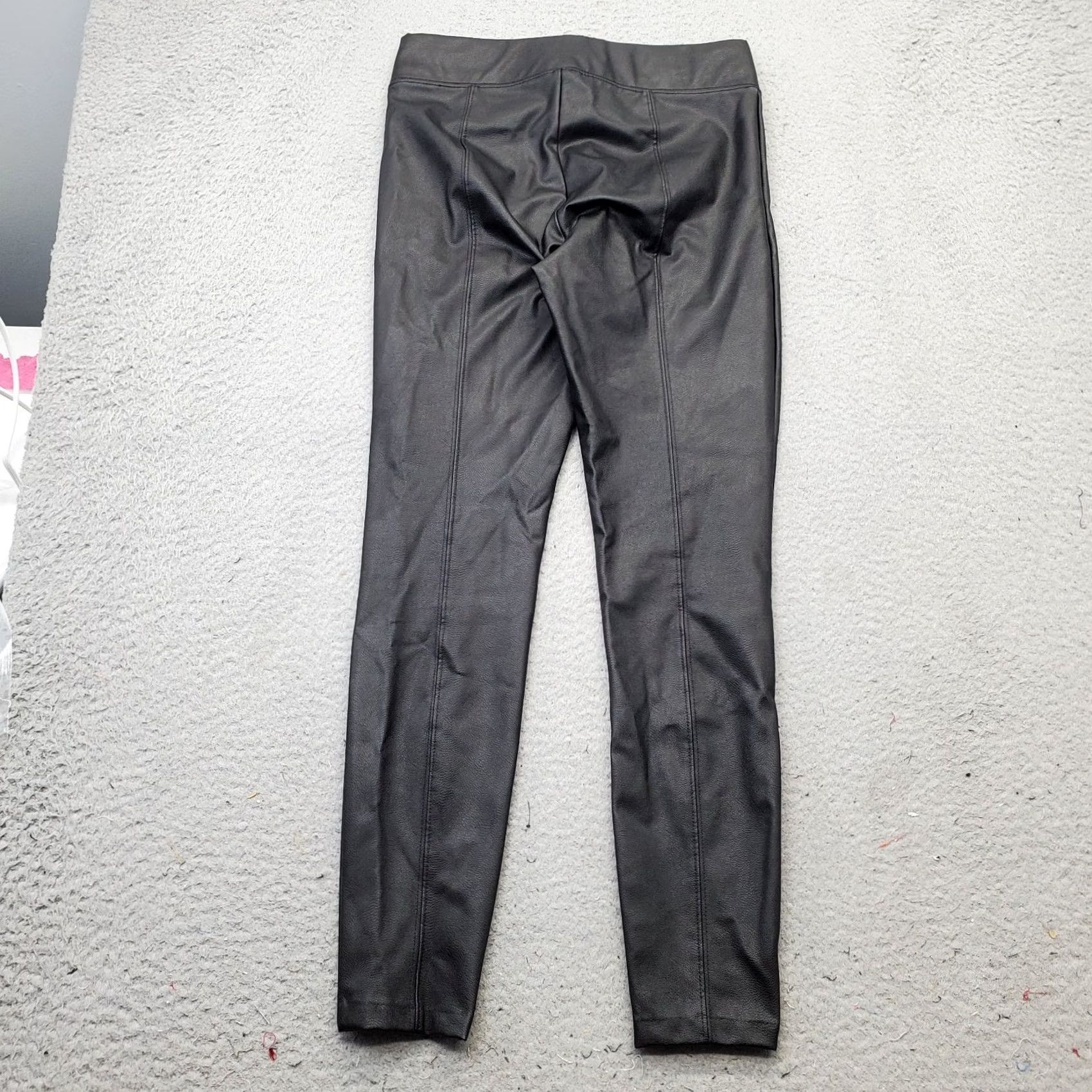 Old Navy Old Navy Faux Leather Pants Womens S Black Stevie High Rise Pull On Size 28" / US 6 / IT 42 - 2 Thumbnail