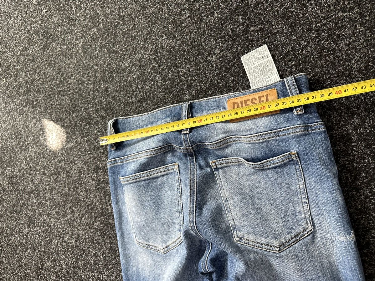 Diesel × Japanese Brand 🚨Diesel Washed Blue White Opium Punk Distressed COPYRIGHT Size 29" - 12 Thumbnail