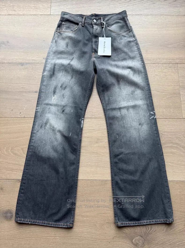 Acne Studios acne studios 1992m vintage black fw22 flared jeans