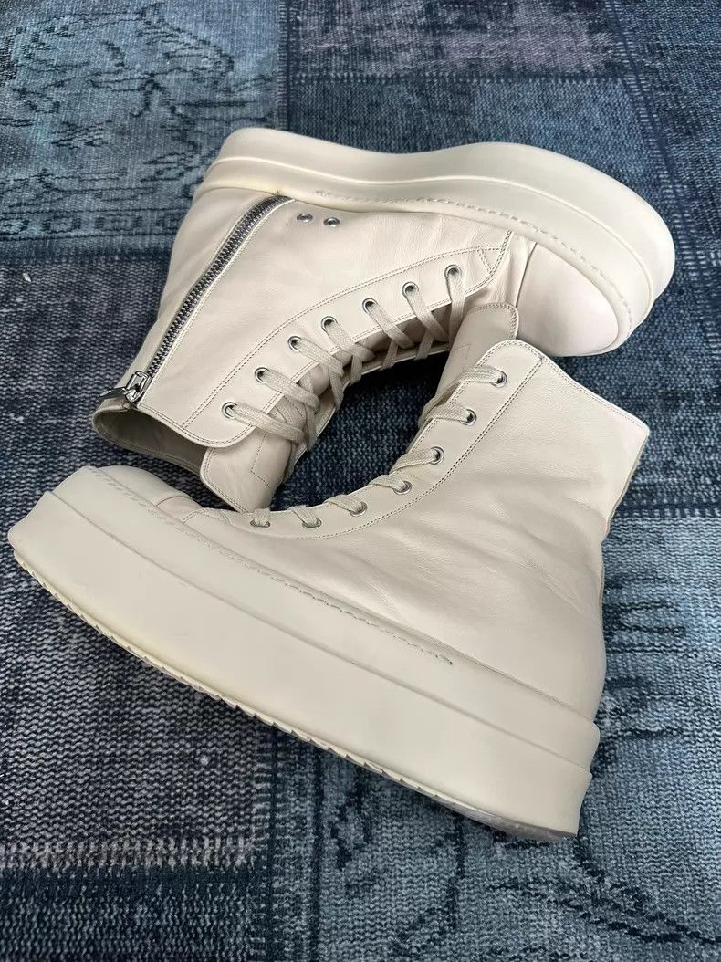 Rick Owens Rick Owens Main Line Pure White Platform Big Converse shoe Size US 10 / EU 43 - 1 Thumbnail