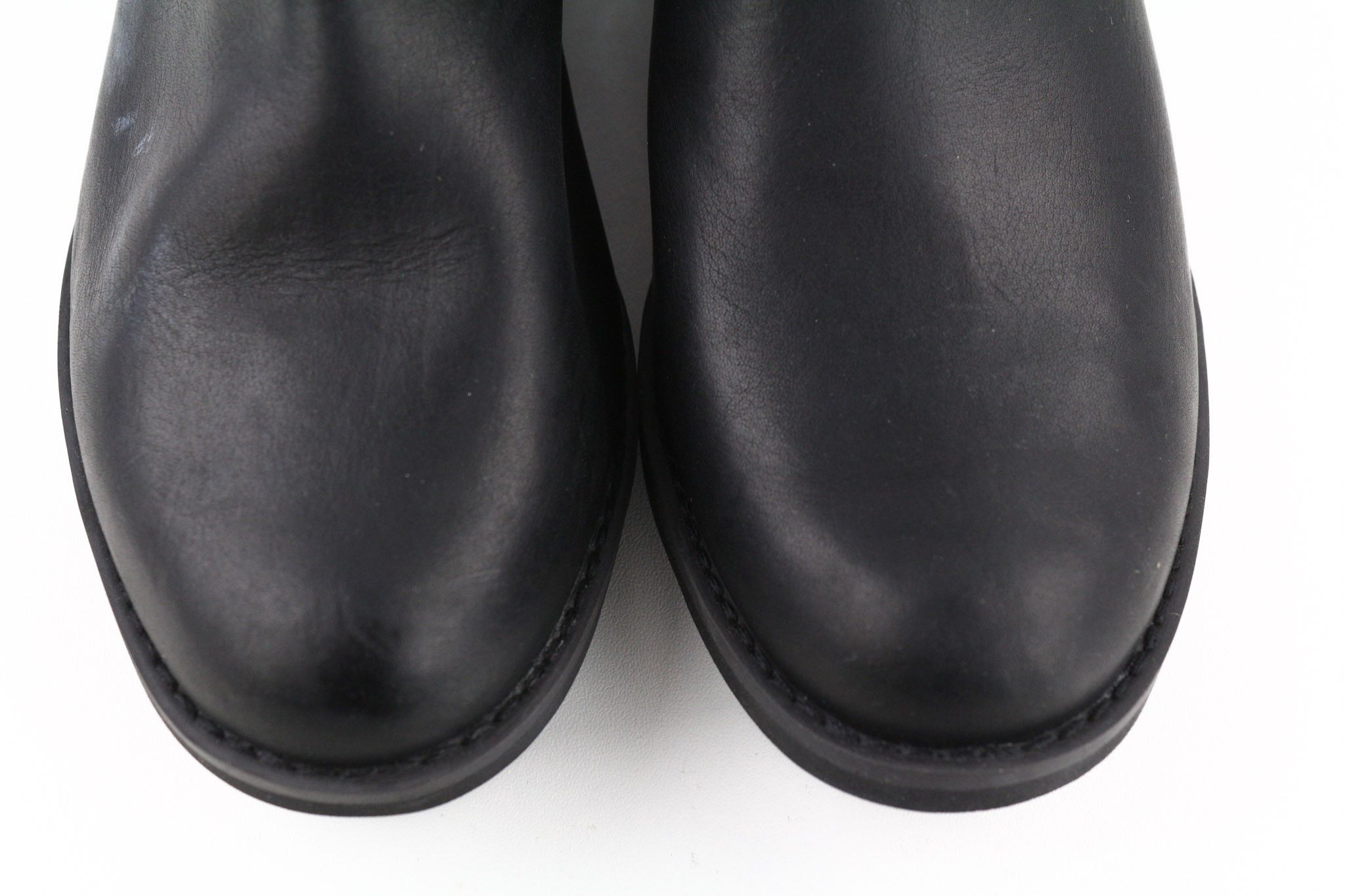 Timberland A1KHL UK4 Mid Top Black Leather Side Panels Boots 79958 Size US 4.5 / IT 34.5 - 4 Thumbnail