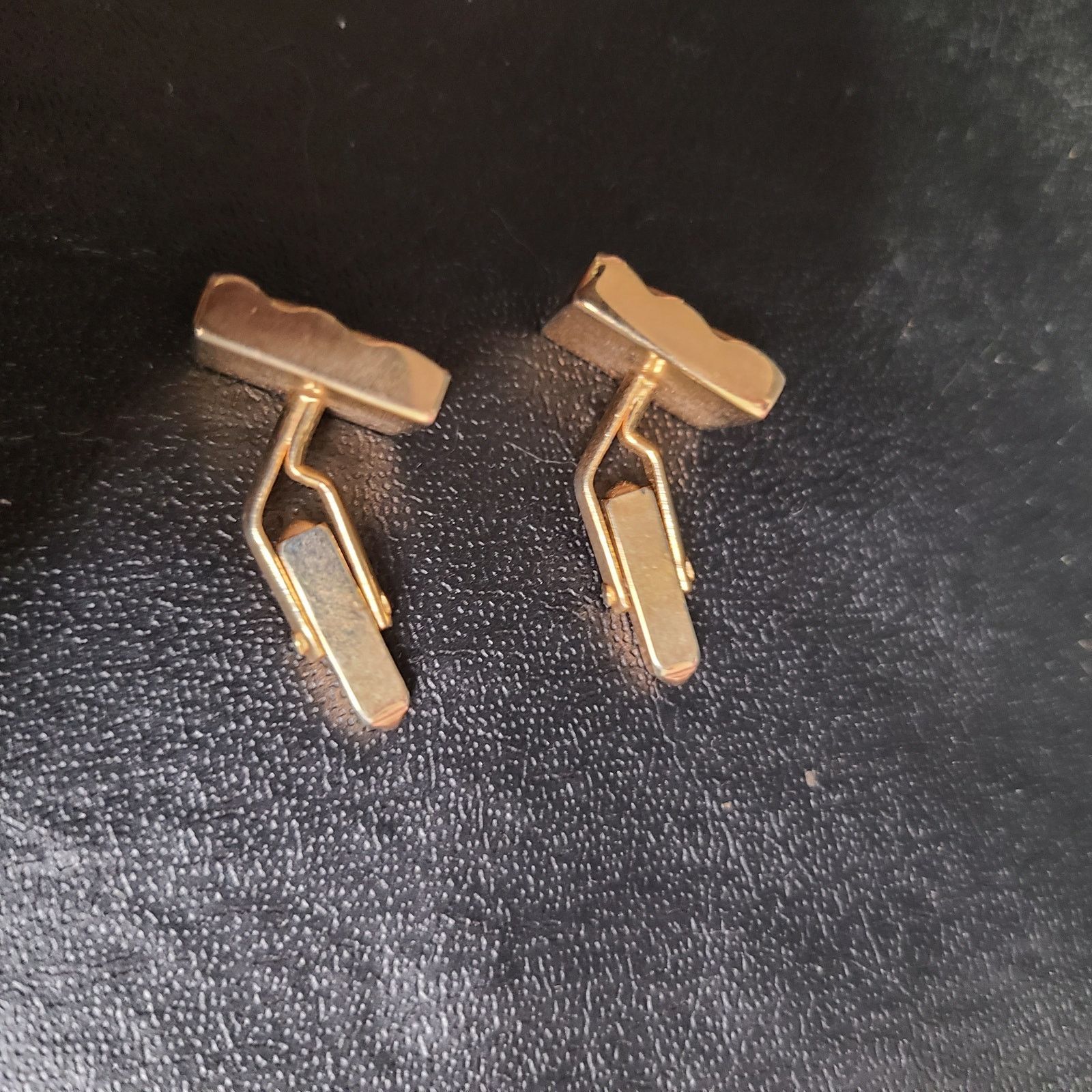 Vintage Vintage swank mid-century gold tone Square cufflinks Size ONE SIZE - 2 Thumbnail