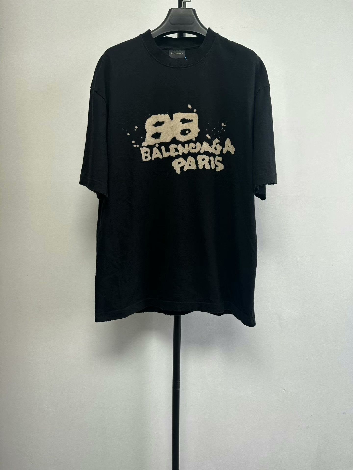 Balenciaga Balenciaga Letter Print Round Neck Short Sleeve Top Size XS / US 0-2 / IT 36-38 - 1 Thumbnail