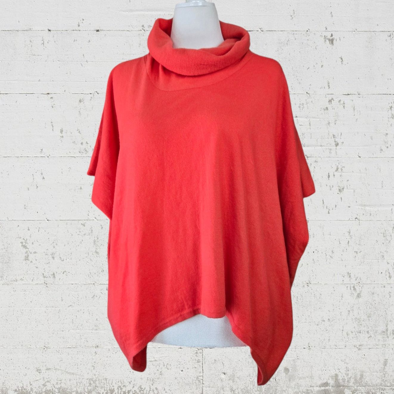 N.Peal N Peal Coral Cashmere Poncho Sweater One Size Size ONE SIZE - 2 Thumbnail