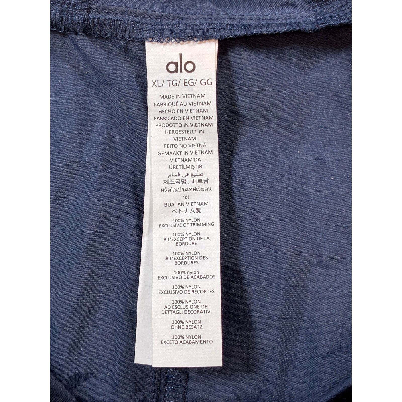 Alo Alo Windbreaker Navy Track Jacket Size US XL / EU 56 / 4 - 3 Thumbnail