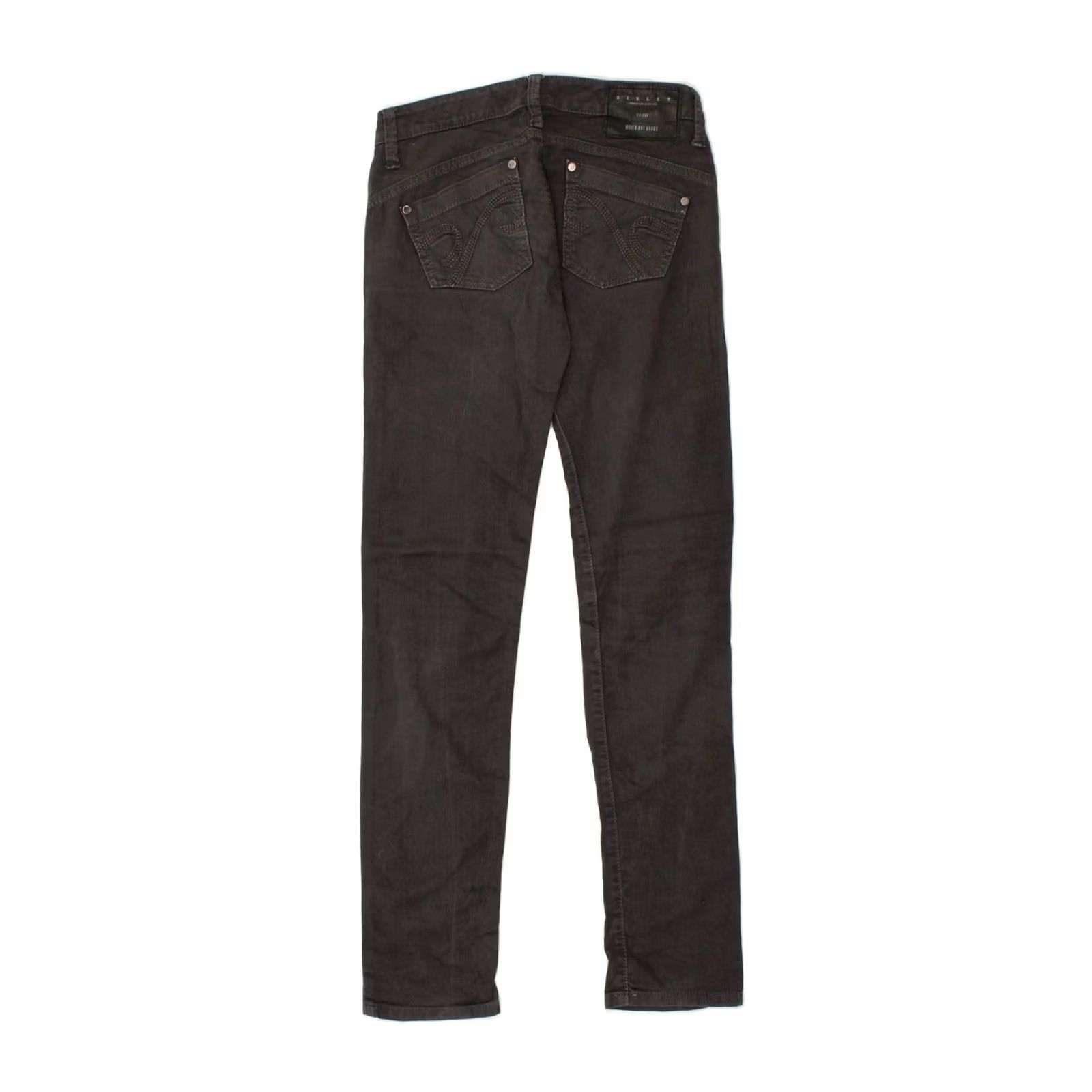 Sisley SISLEY Mens Boston Slim Jeans Grey Cotton W26 L33 Size US 26 / EU 42 - 2 Thumbnail