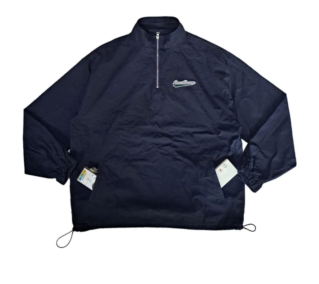 image of Uniform Bridge Kookyn Popover Jacket Drawstring in Black, Men's (Size Large)