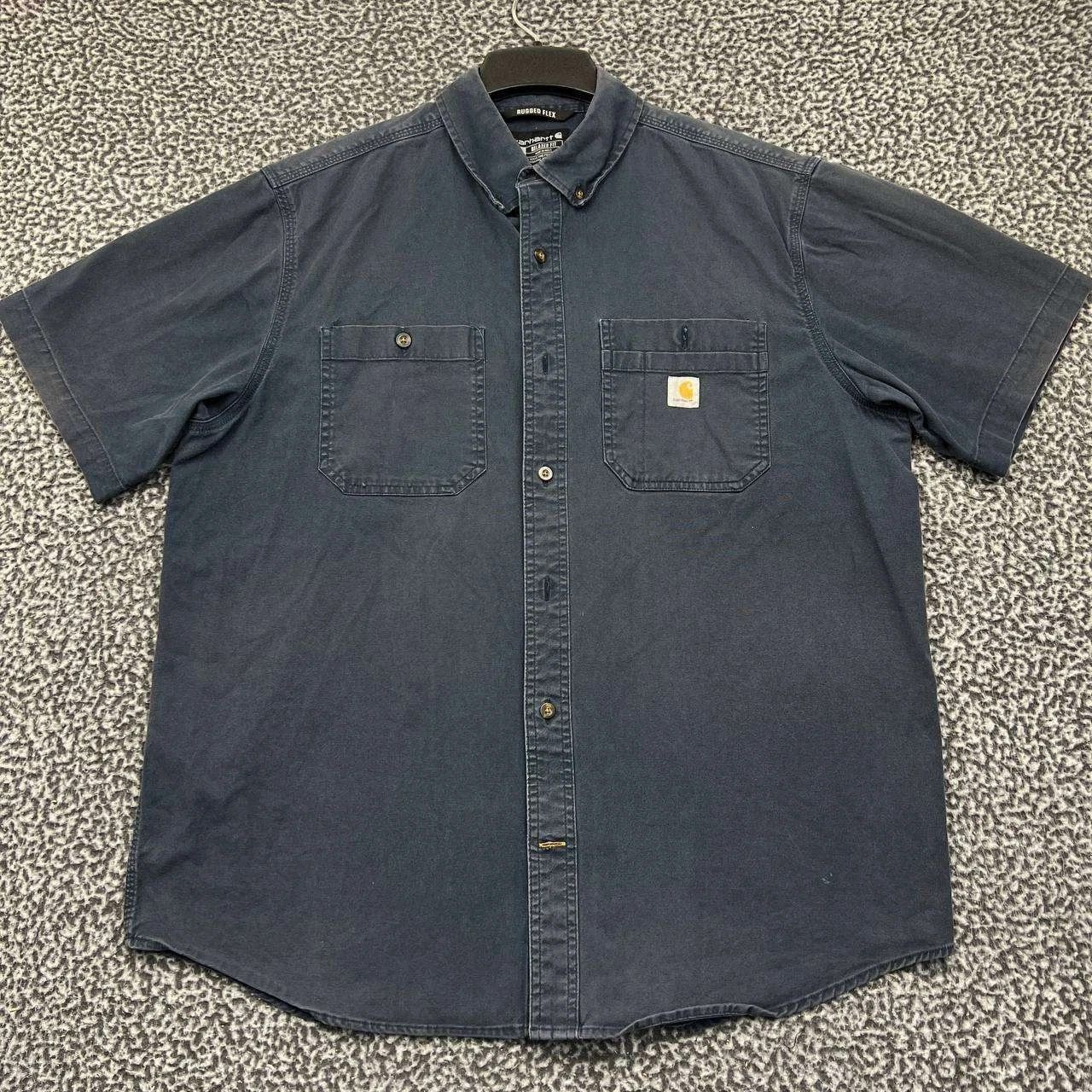 Carhartt Carhartt Button Down Shirt Men Denim Collared XL Size US XL / EU 56 / 4 - 1 Thumbnail