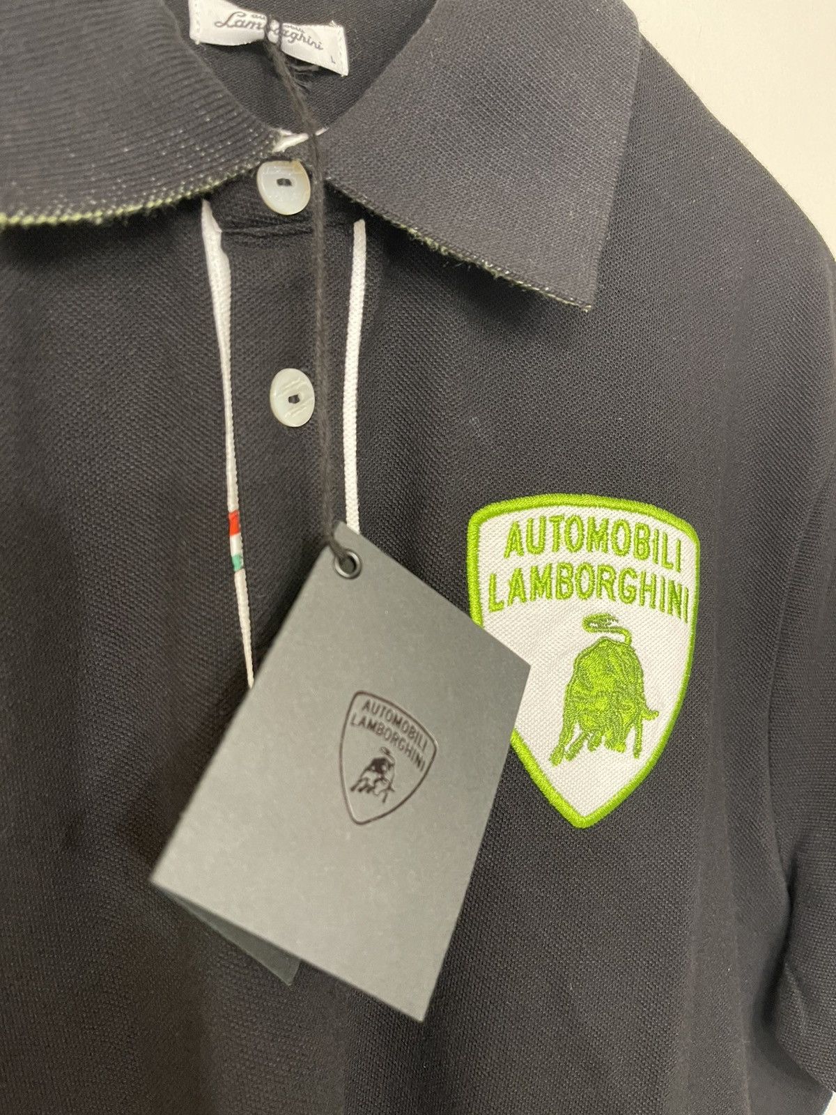 Lamborghini Automobili Lamborghini Polo Shirt Size Large Black/Green Size US L / EU 52-54 / 3 - 3 Thumbnail