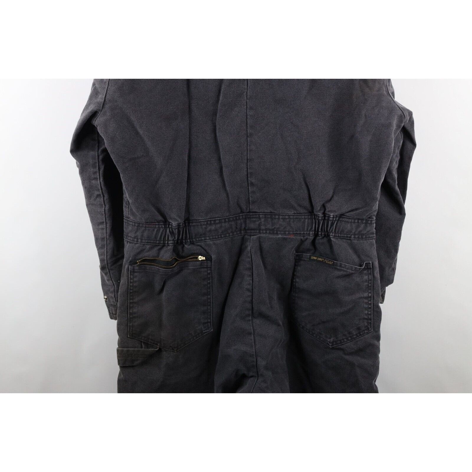 Vintage × Walls Vintage 90s Walls Distressed Quilted Denim Coveralls Size US L / EU 52-54 / 3 - 16 Thumbnail