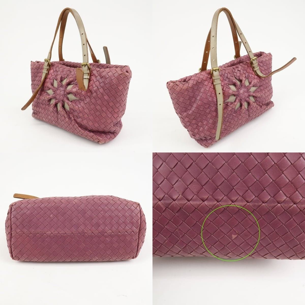 Bottega Veneta Bottega Veneta Intrecciato Lambskin Tote Pink Size ONE SIZE - 3 Thumbnail