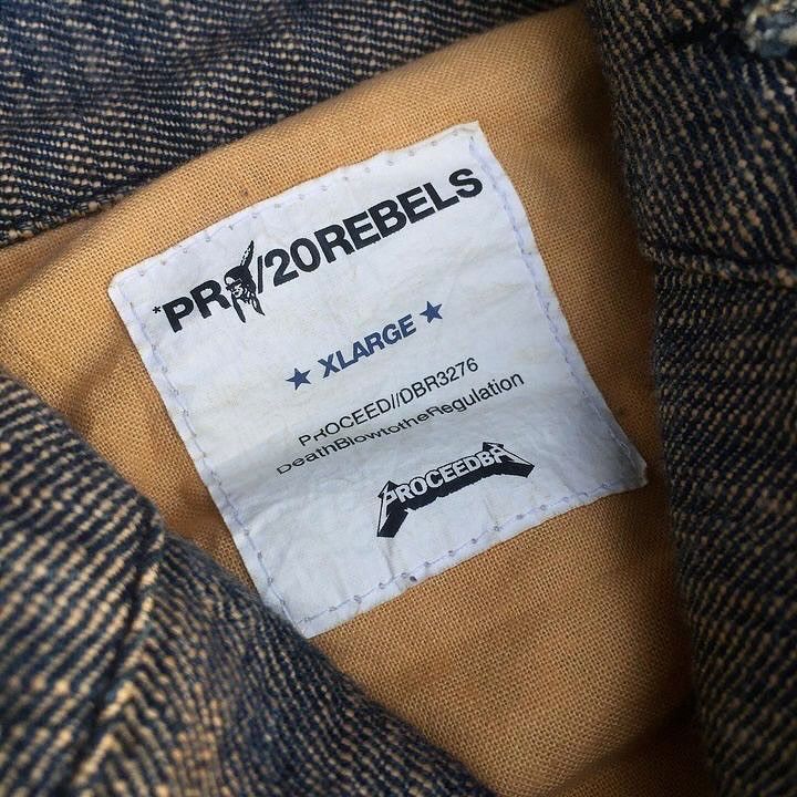 Engineered Garments ⚡️QUICK SALE⚡️Proceed DBR Rebel Army Denim Gunner Smock Jacket Size US XL / EU 56 / 4 - 8 Thumbnail