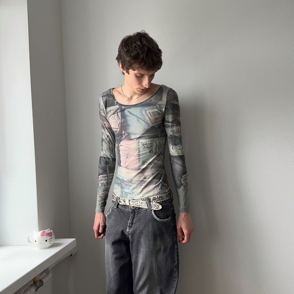 Hysteric Glamour Bohemian Cop Copine Vibe Vintage Long Sleeve T Shirt Size S / US 4 / IT 40 - 3 Thumbnail