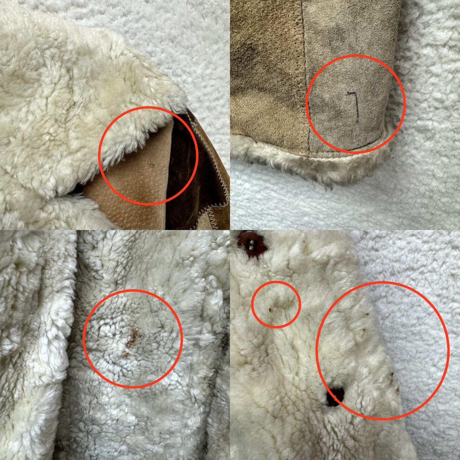 Vintage Y2K Vintage Afghan Penny Lane Jacket Coat Patchwork Leather Faux Fur Bratz Wet SEal Jacket XS Womens Suede Beige Be... Size S / US 4 / IT 40 - 8 Thumbnail