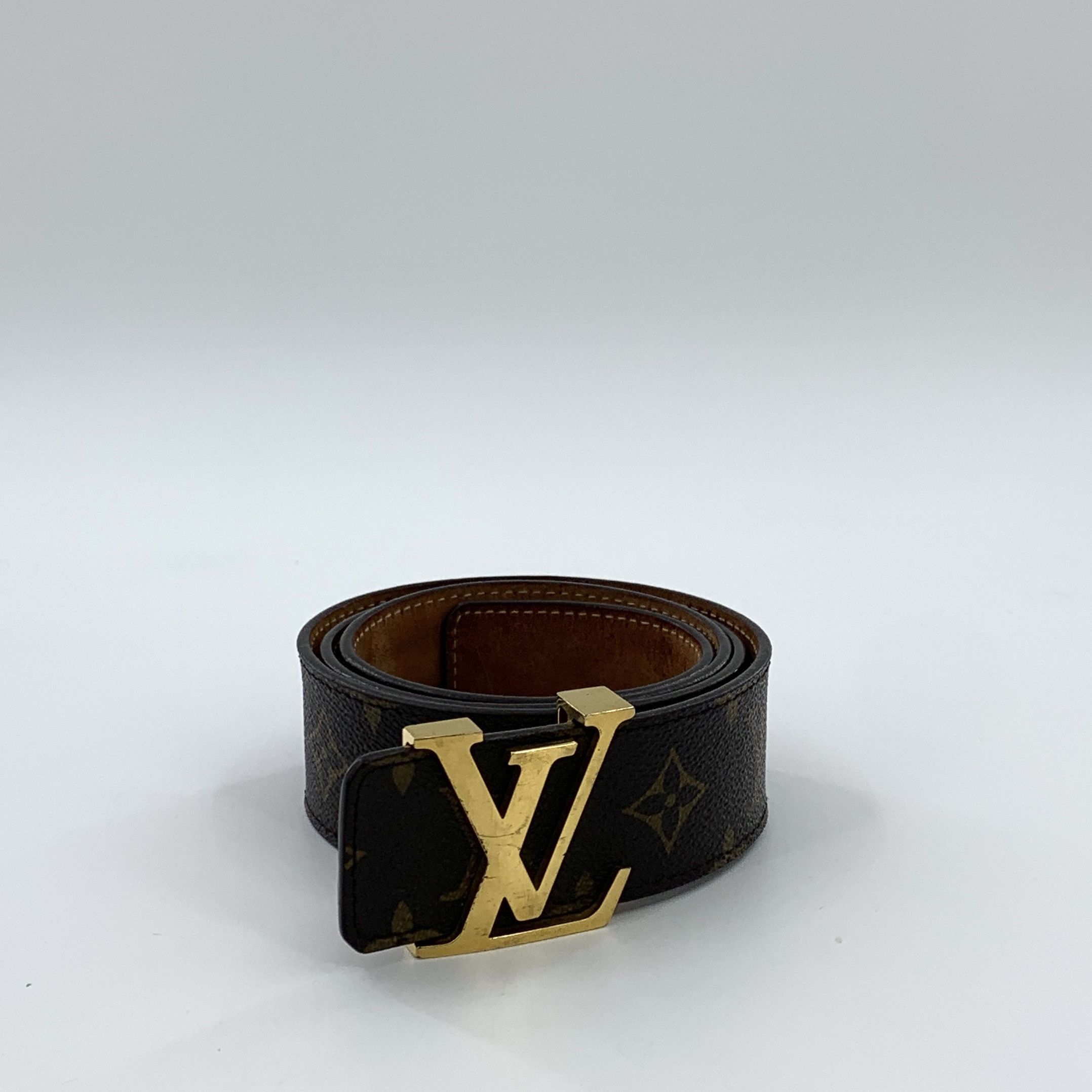 Louis Vuitton Louis Vuitton Initiales Belt Dark Brown 107cm Size ONE SIZE - 1 Thumbnail