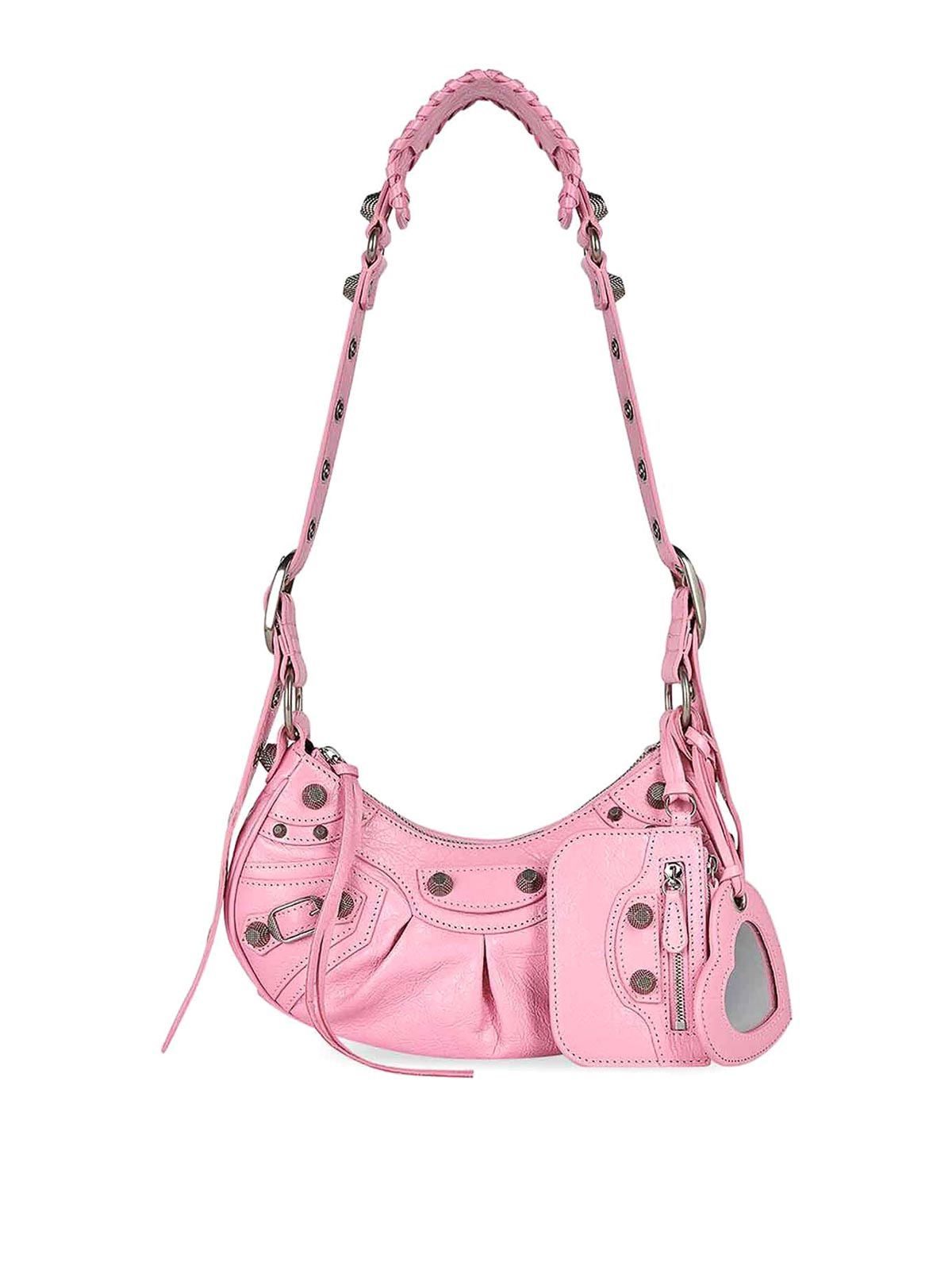 Balenciaga o1tr1nto1025 Size: OS / Le Cagole XS Shoulder Bag in Pink Size ONE SIZE - 1 Thumbnail