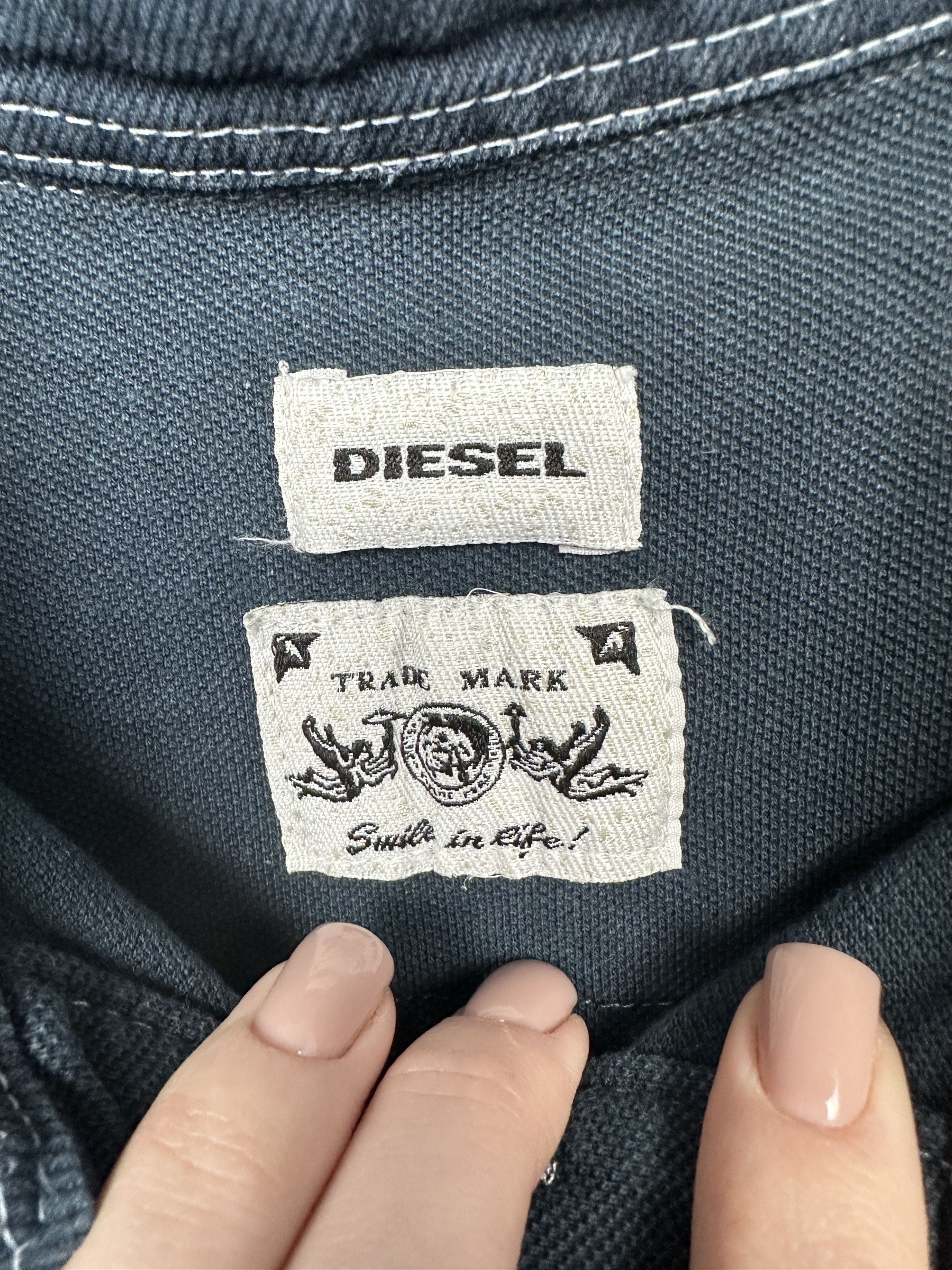 Diesel × Vintage Diesel Vintage Mens Polo Shirt Size US XXL / EU 58 / 5 - 4 Thumbnail