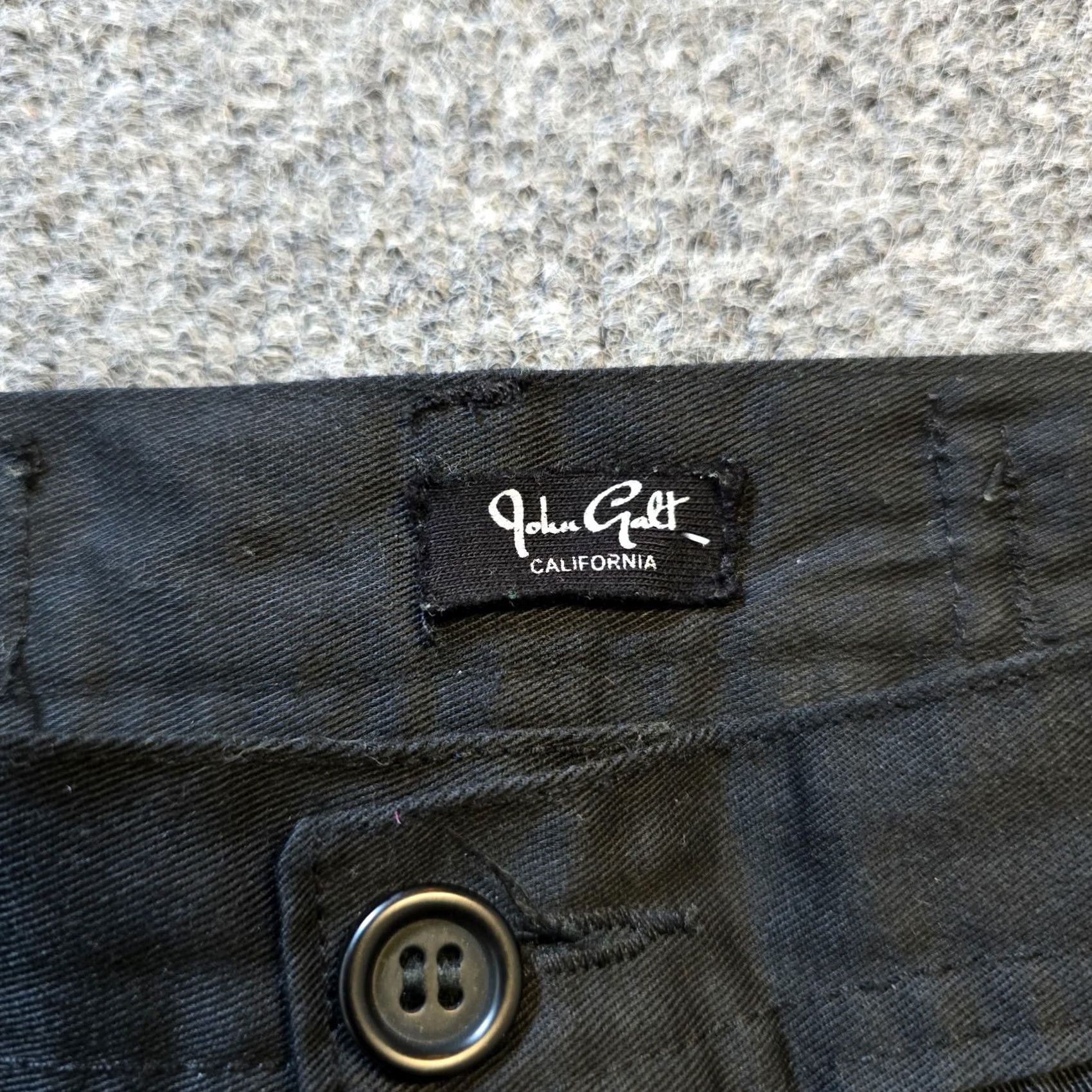 Vintage John Galt Pants Womens One Size Black Cargo Adjustable Straight Leg Casual Basic Size 42" / US 20 - 4 Thumbnail