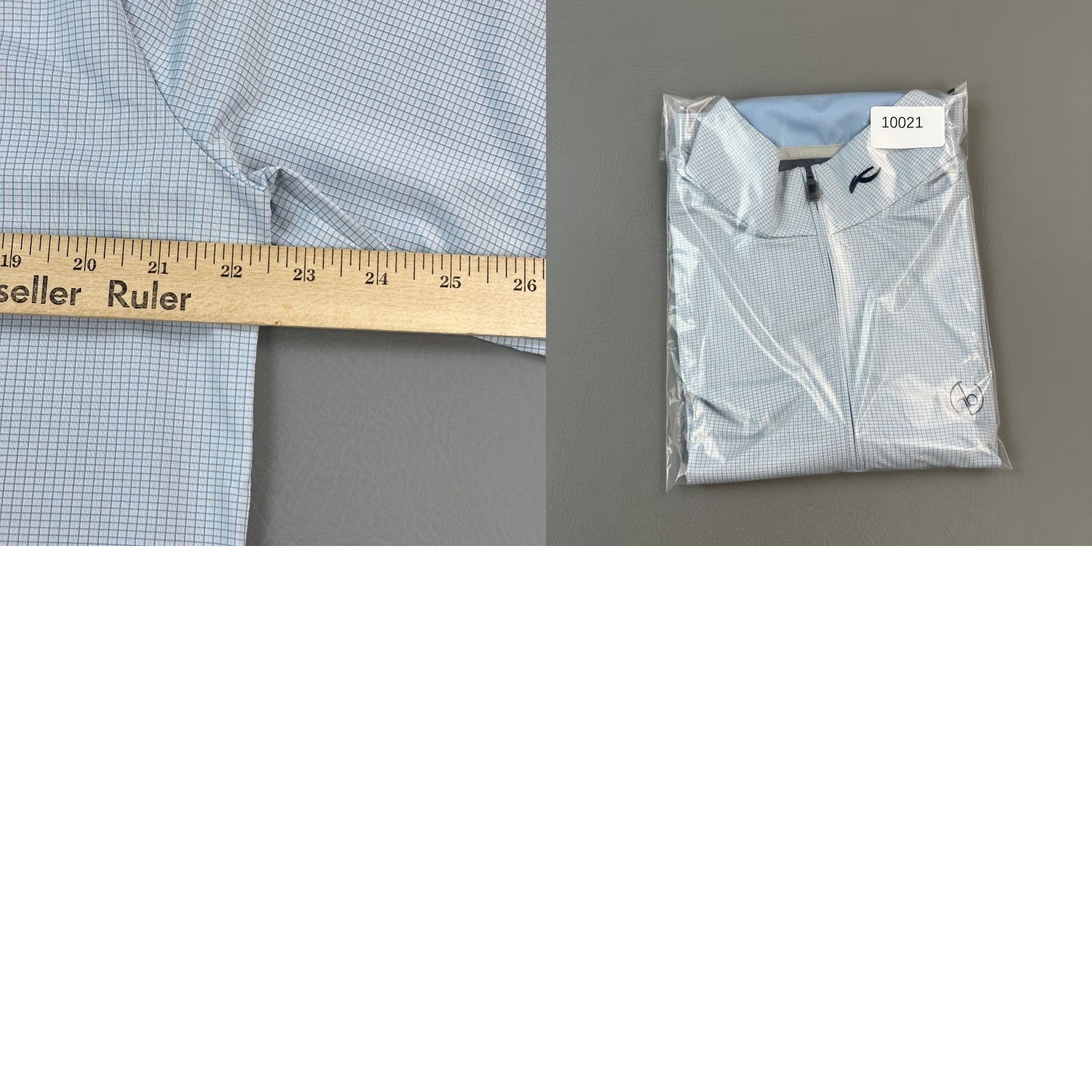 KJUS KJUS Ashton Midlayer Pullover Mens XL Blue Micro Grid Performance 1/2 Zip Golf Shirt Size US XL / EU 56 / 4 - 9 Thumbnail
