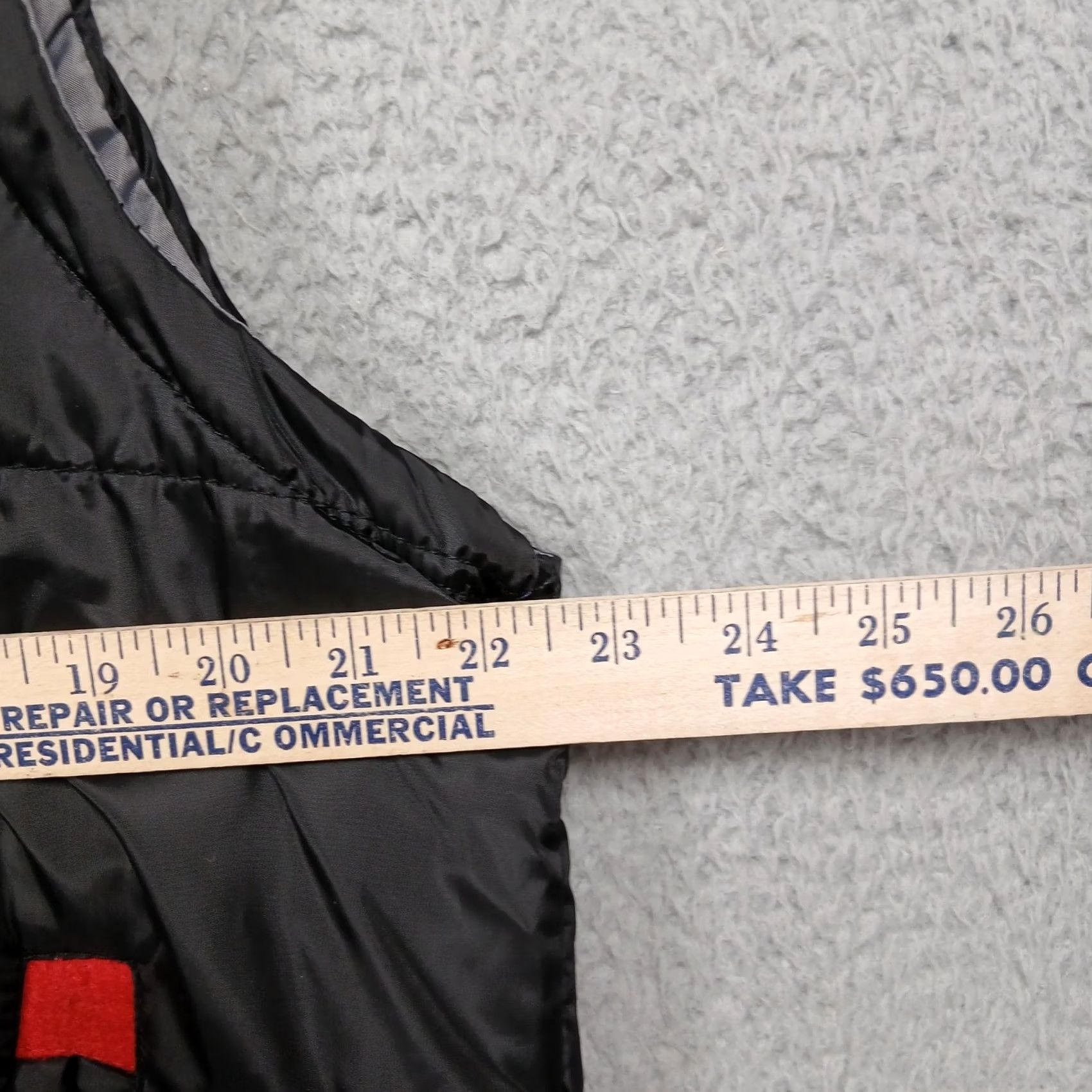 Vintage VINTAGE GB Collection Varsity Puffer Vest Men XL Black Red Letterman Style Size US XL / EU 56 / 4 - 7 Thumbnail