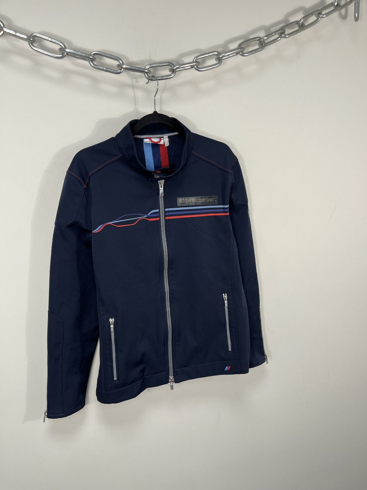 BMW Vintage BMW Motorsport Men’s Navy Full Zip Racing Jacket Size US L / EU 52-54 / 3 - 2 Thumbnail