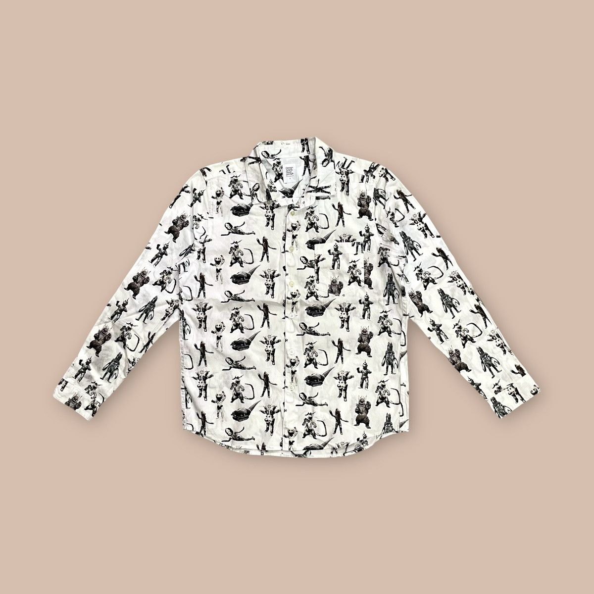 Japanese Brand Graniph X Monster Pattern of Ultraman L/S Button-up Shirt Size US S / EU 44-46 / 1 - 1 Thumbnail