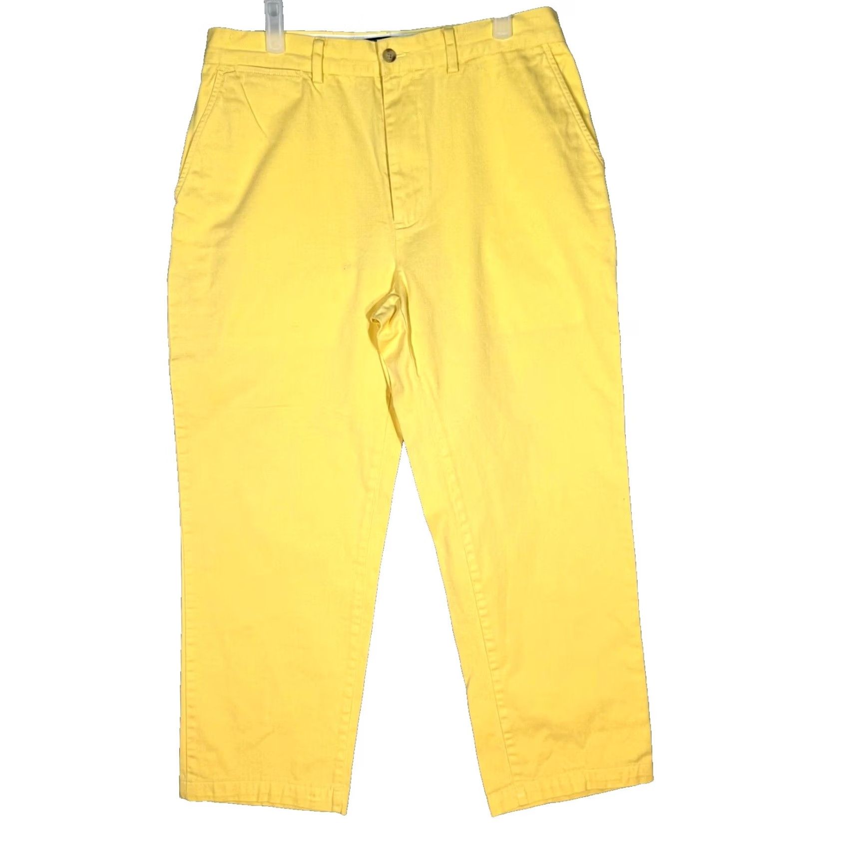 Polo Ralph Lauren Polo Ralph Lauren Chino Pants Men’s 33 x 34 Flat Front Mid-Rise Yellow Cotton Pants Size US XS / EU 42 / 0 - 2 Thumbnail