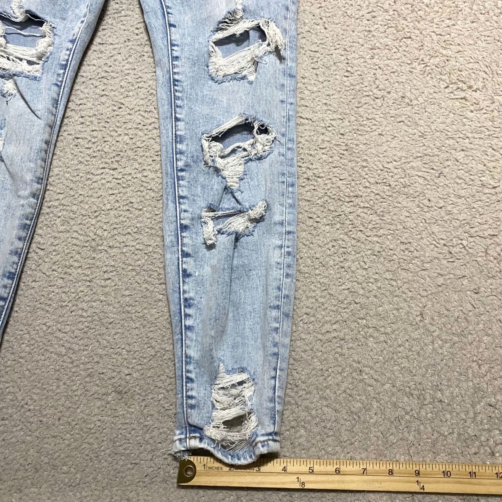 American Eagle Outfitters American Eagle Outfitters Womens Jeans Blue Distressed High Rise Jegging 6P Petites XS? Size 28" / US 6 / IT 42 - 5 Thumbnail