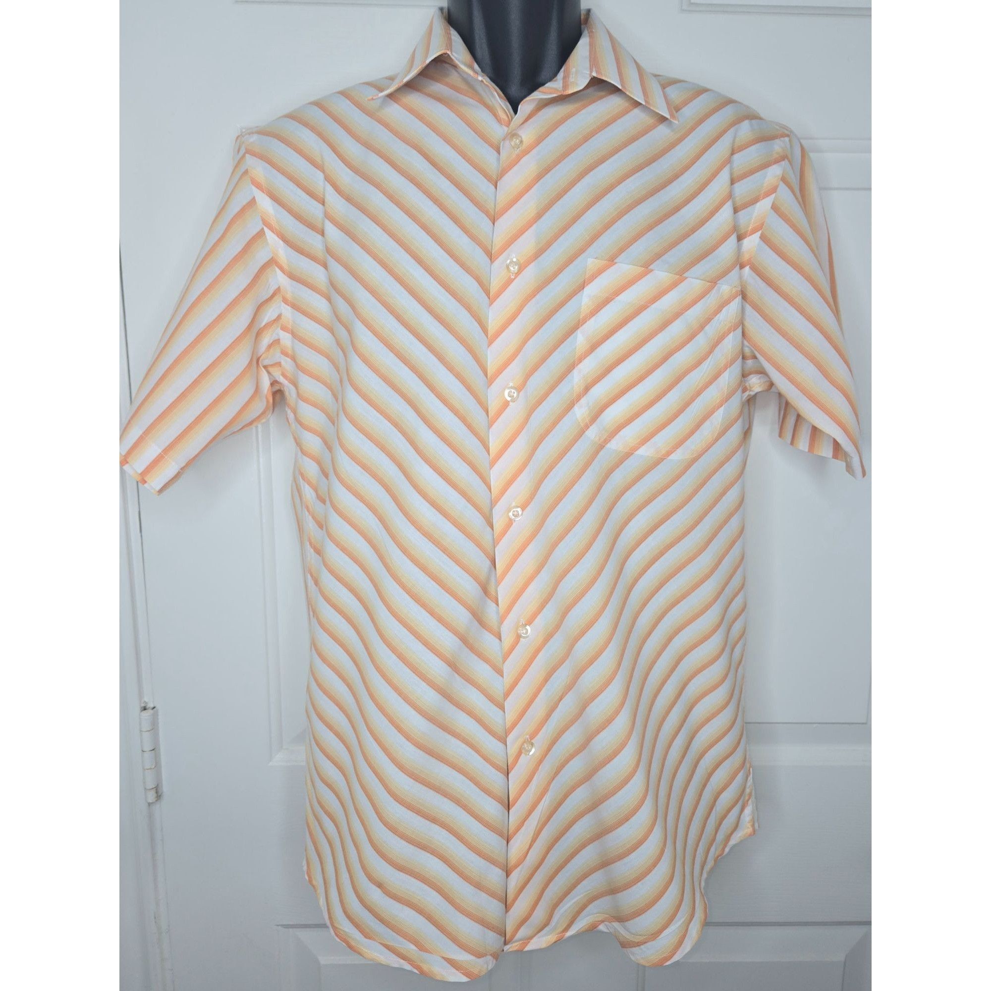Other Giorgio Ebenni Mens Short Sleeve Striped Shirt Medium Size US M / EU 48-50 / 2 - 1 Thumbnail