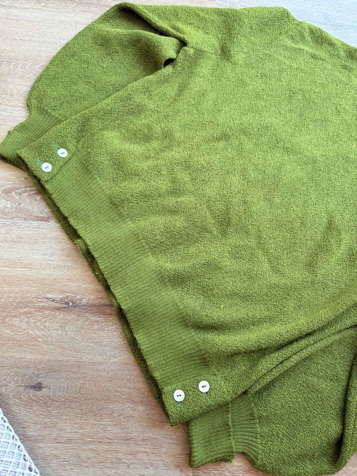 Vintage Vintage 50s 60s Green Mohair Kurt Kobain Grunge Cardigan Size US M / EU 48-50 / 2 - 6 Thumbnail