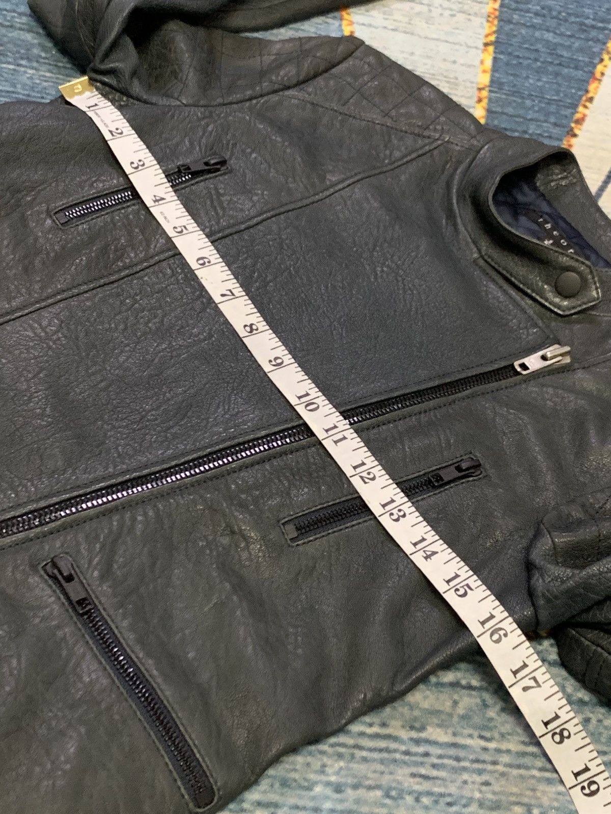 Theory THEORY Lamb Leather Zipper Jacket Size S / US 4 / IT 40 - 14 Thumbnail