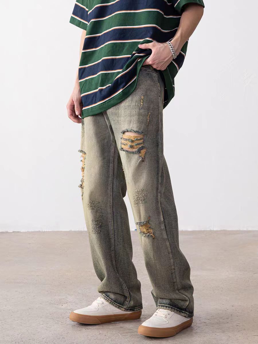 Japanese Brand × Vintage Hip-hop ripped washed and distressed jeans Size US 36 / EU 52 - 3 Thumbnail