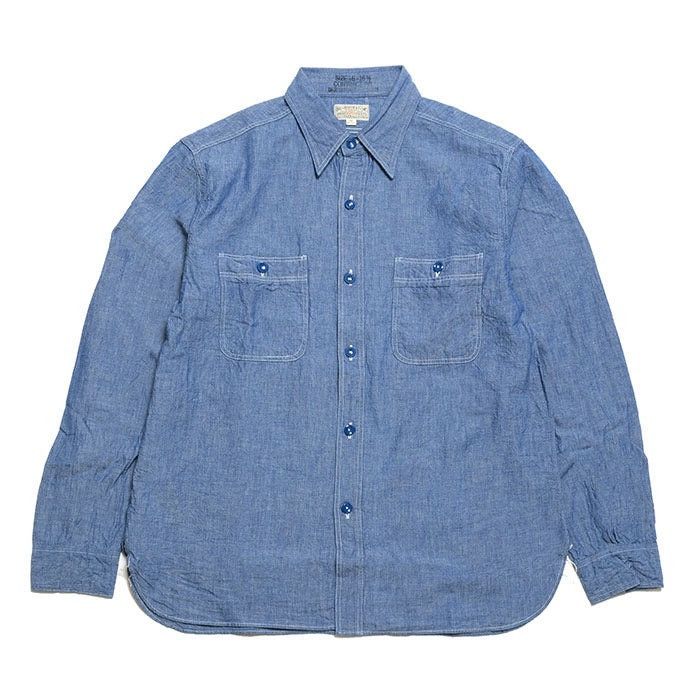 Buzz Rickson's Buzz Rickson's Blue Chambray Work Shirt Size US M / EU 48-50 / 2 - 1 Thumbnail