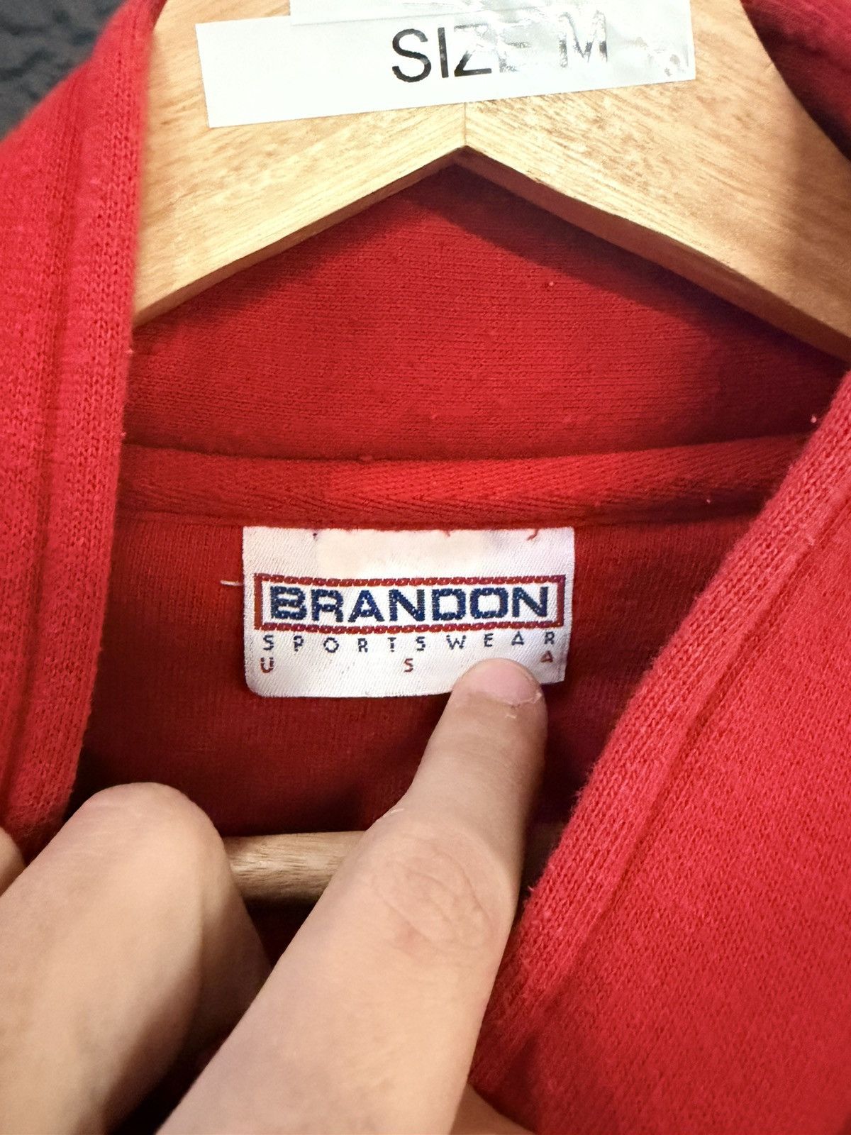 Vintage Vintage Red Wings Quarter Zip Size US M / EU 48-50 / 2 - 2 Thumbnail