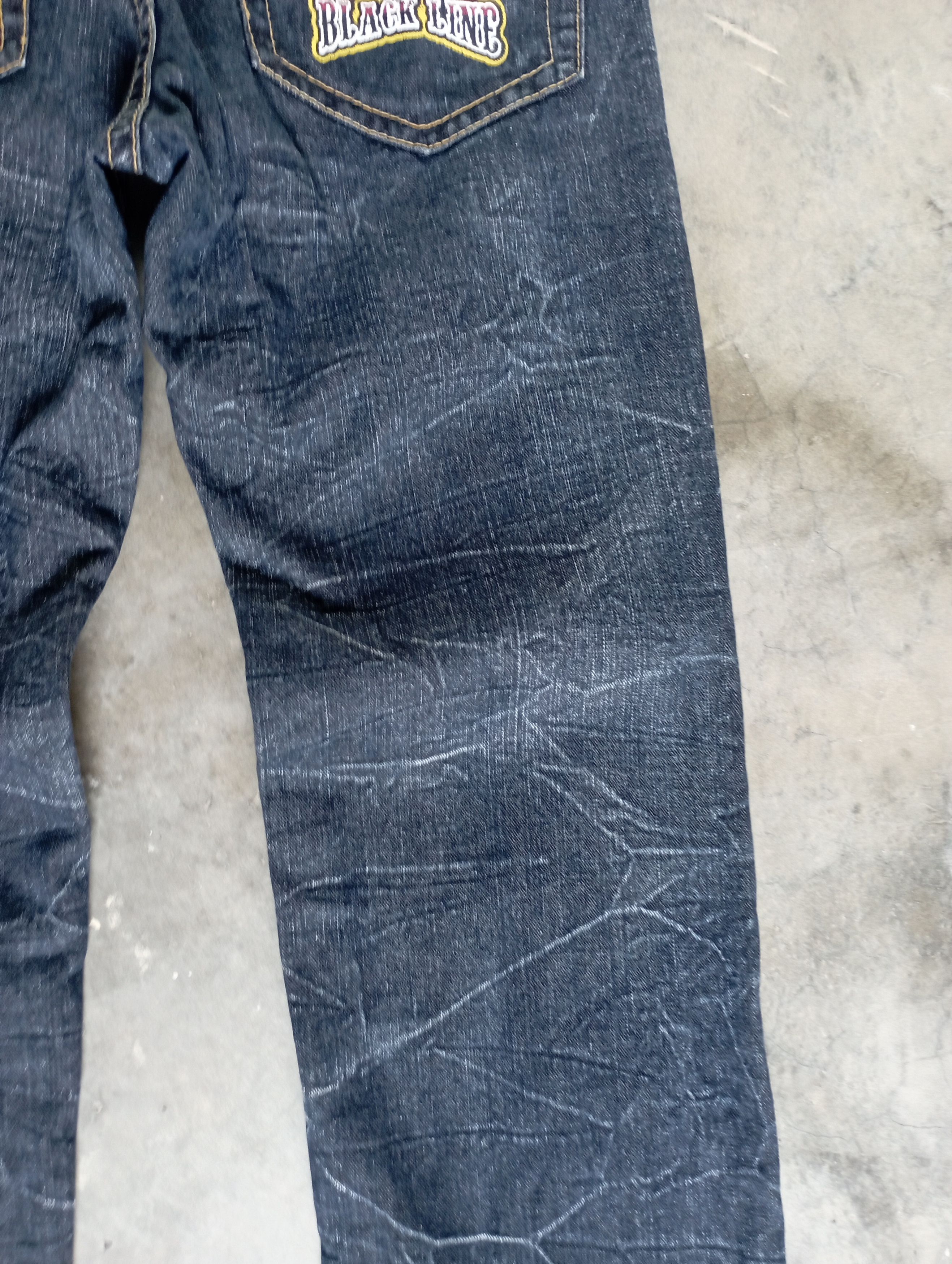Fragment Design Crazy Lightning Wash Japanese Brand Black Line Jeans Size US 30 / EU 46 - 10 Thumbnail