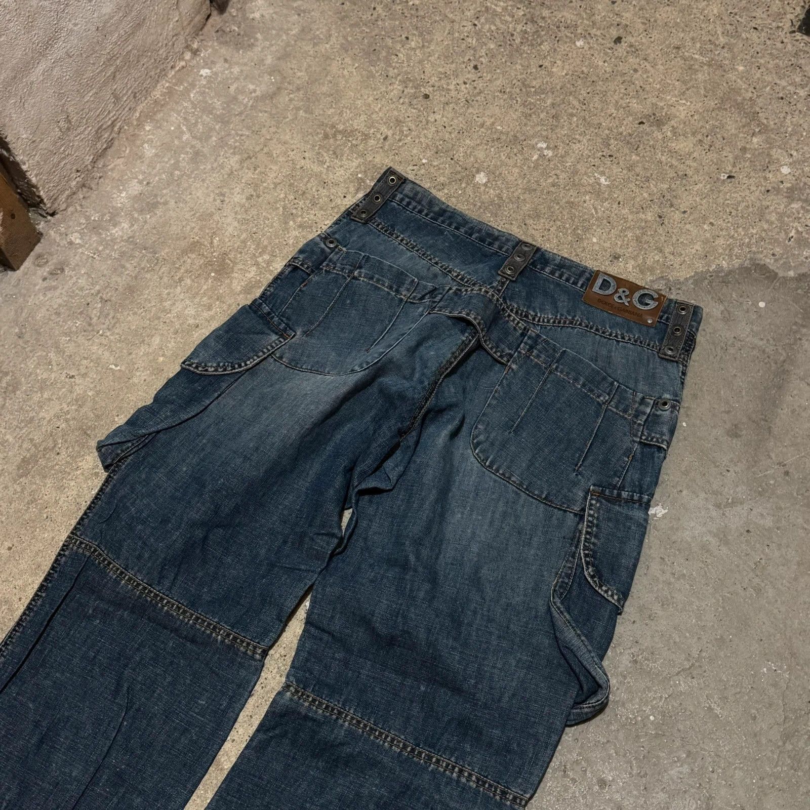 Dolce & Gabbana S/S 04 Dolce & Gabbana cargo bondage relaxed jeans Size US 32 / EU 48 - 6 Thumbnail