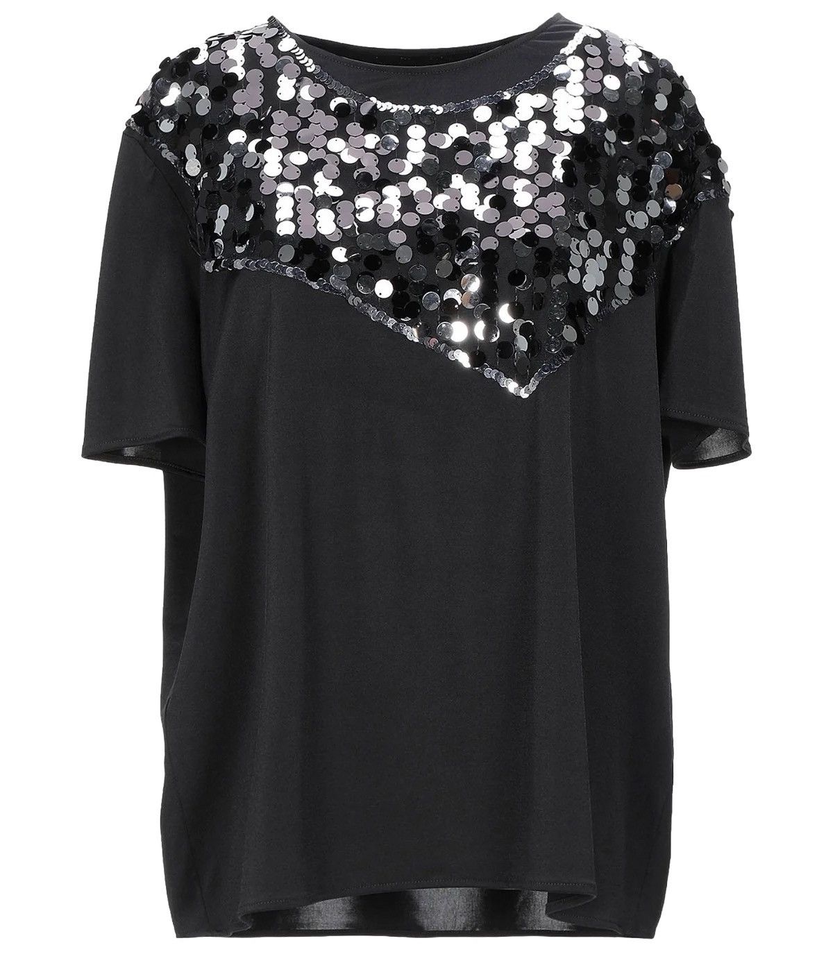 Maison Margiela MM6 Margiela Tee with Black and Silver Sequins Size XS / US 0-2 / IT 36-38 - 1 Thumbnail