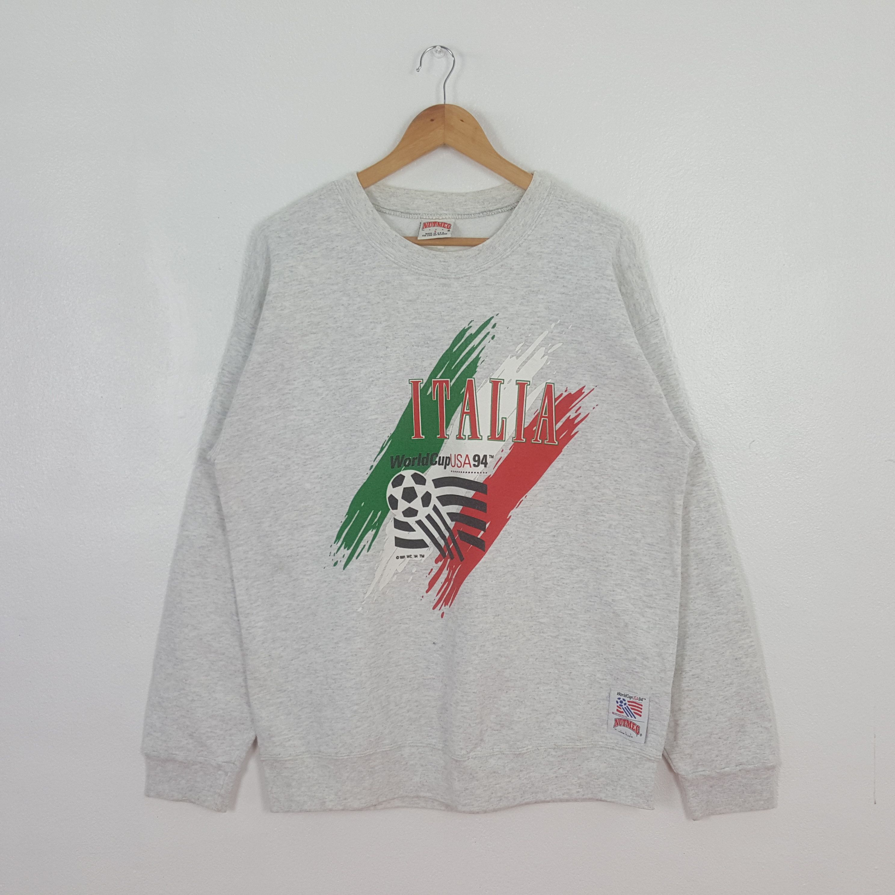 Nutmeg Vintage Italia World Cup 1991 Sweatshirt C315N4 Size US L / EU 52-54 / 3 - 1 Thumbnail