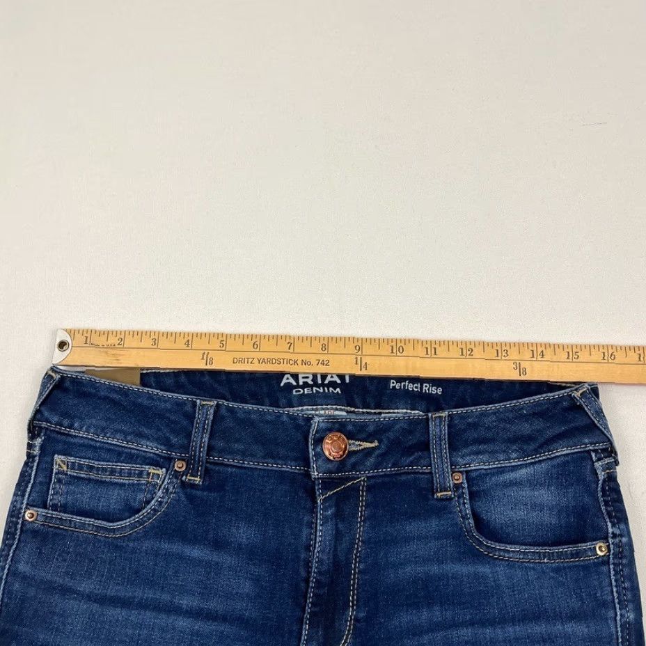 Ariat Ariat Flare Jeans Womens 30S W30 L30 Dark Blue Denim Perfect Rise Cowgirl Rodeo Jeans Size 30" / US 8 / IT 44 - 3 Thumbnail
