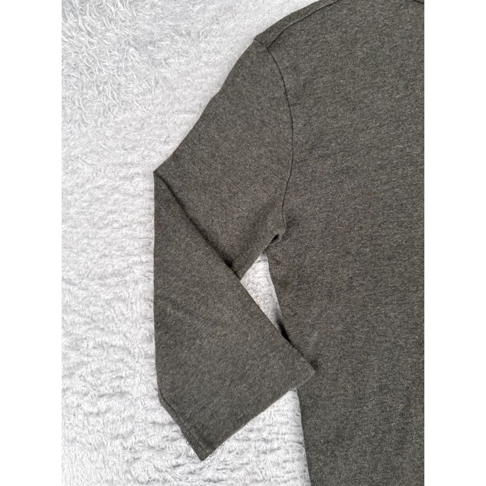 Ralph Lauren VINTAGE Ralph Lauren Sport Shirt Women Small Gray Turtle Neck Cotton 3/4 Sleeve Size S / US 4 / IT 40 - 3 Thumbnail