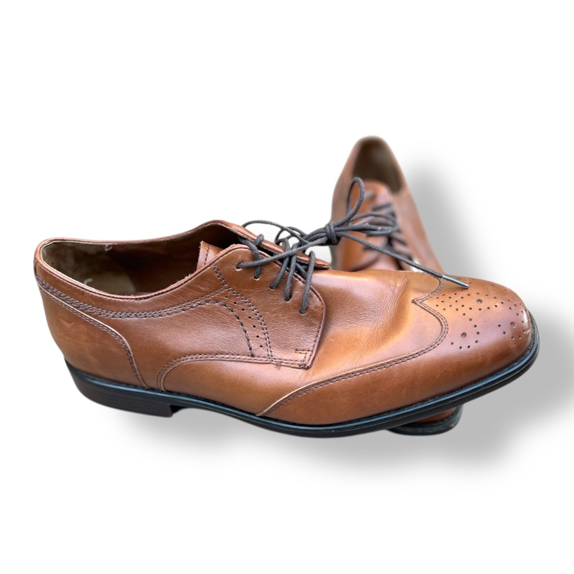 Florsheim Florsheim Comfortech Mens Oxfords Dress Shoes Brown Leather Size US 8.5 / EU 41-42 - 8 Thumbnail