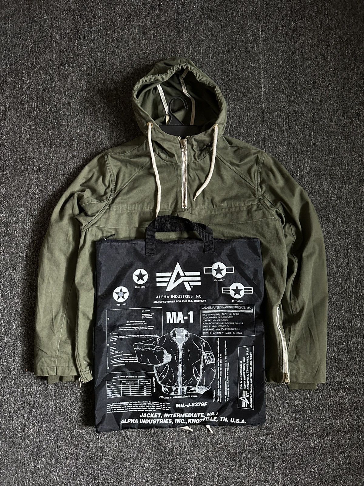 Alpha Industries Shopping/tote Bag in Black, Men's