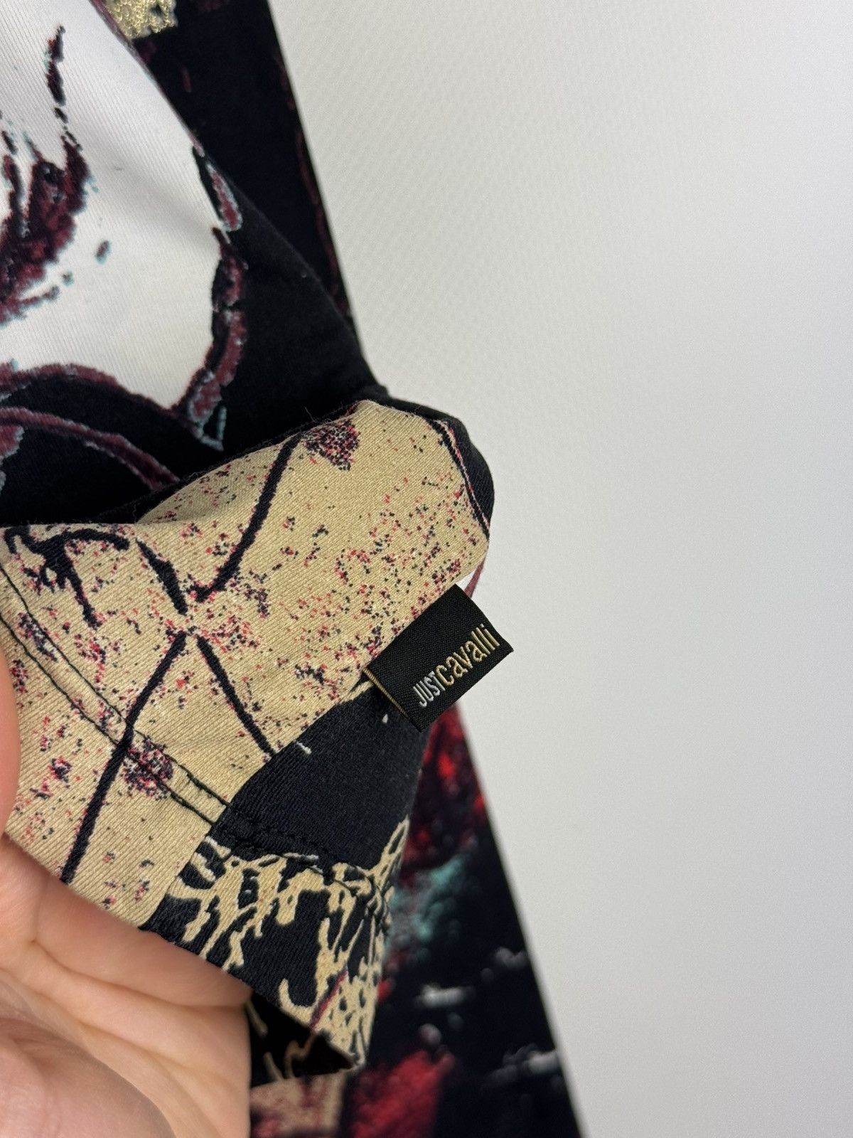 Just Cavalli × Roberto Cavalli Roberto Just Cavalli Japanese Pattern Nylon Sweater Tunic Size L / US 10 / IT 46 - 10 Thumbnail