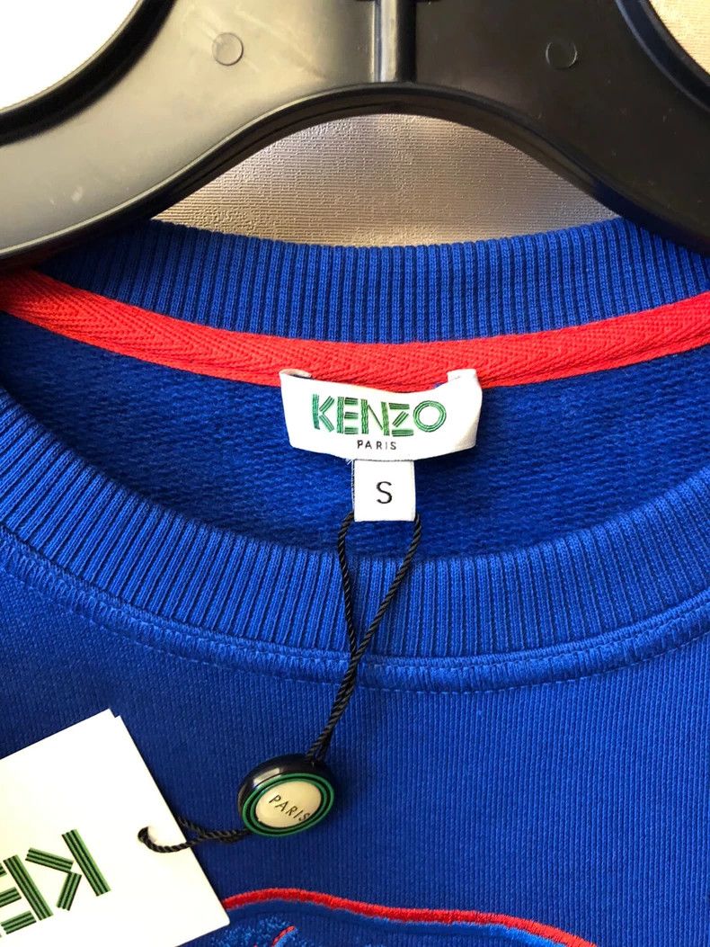 Kenzo KENZO Blue tiger head embroidery hoodie Size S / US 4 / IT 40 - 4 Thumbnail