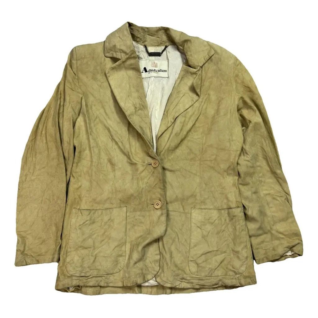 Aquascutum Aquascutum Leather Suit Jacket Size: 44 fit XL Size XL / US 12-14 / IT 48-50 - 1 Thumbnail