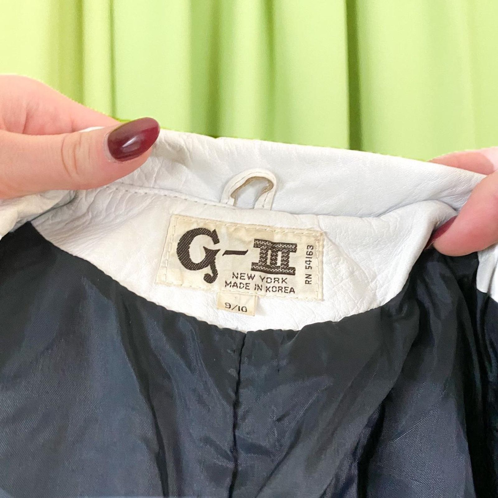 Vintage 80s Vintage Black White Genuine Leather Bomber Jacket Size S / US 4 / IT 40 - 5 Thumbnail