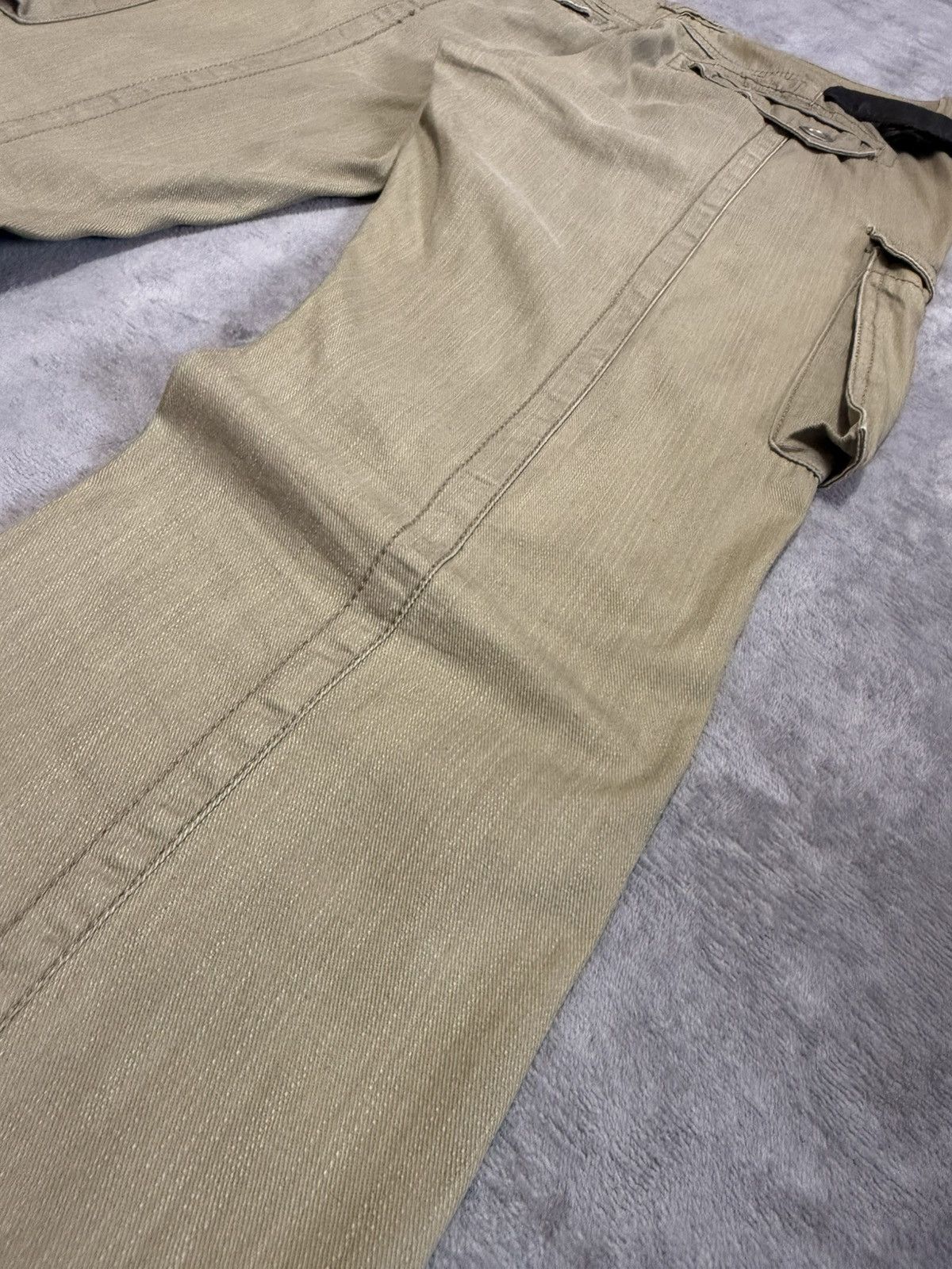 Tornado Mart Tornado Mart Panelling Utility Tactical Cargo Flared Pants Size US 32 / EU 48 - 15 Thumbnail