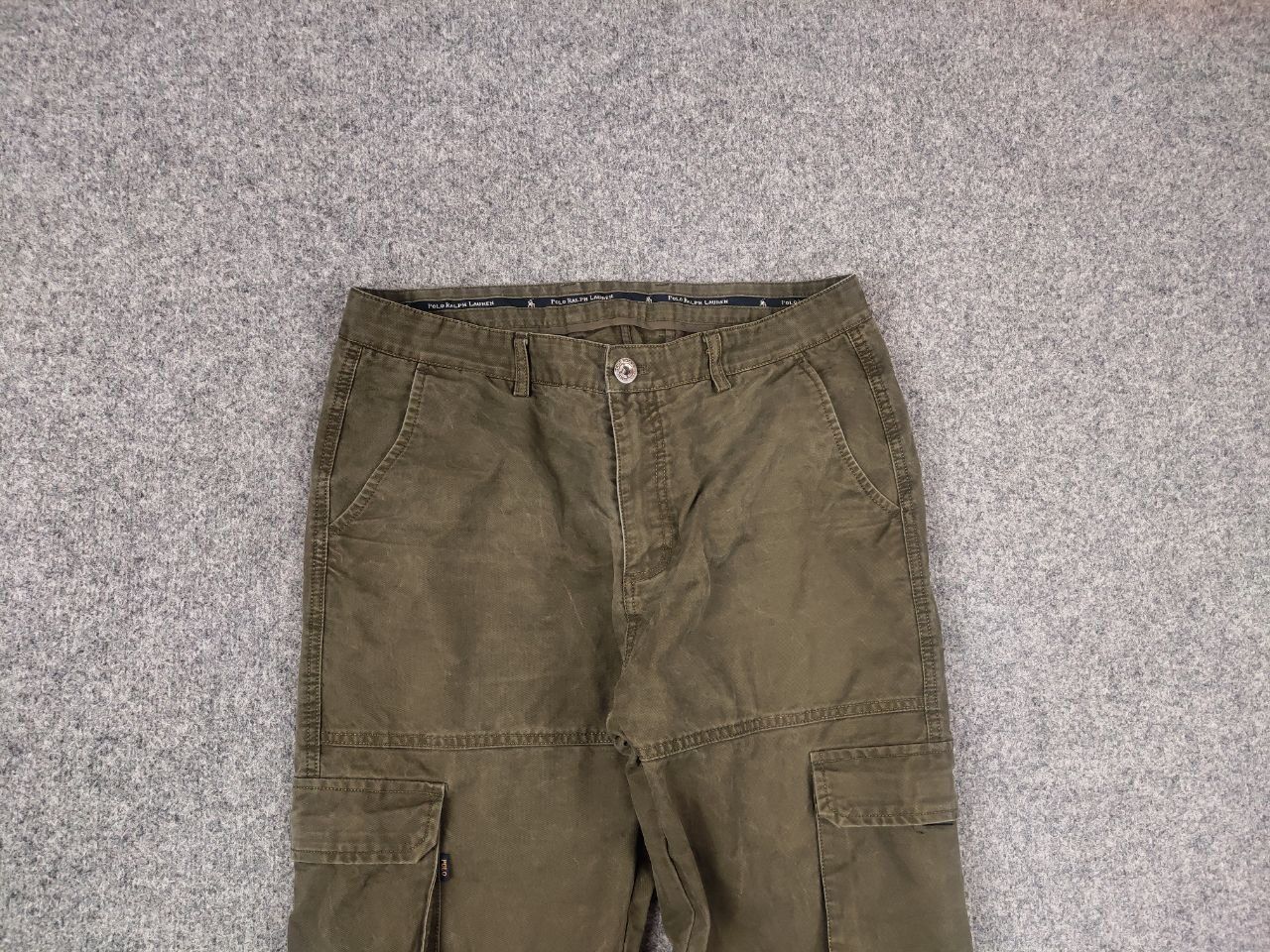 Polo Ralph Lauren Vintage 90's Polo Ralph Lauren Canvas Military Cargo Pants Size US 34 / EU 50 - 8 Thumbnail