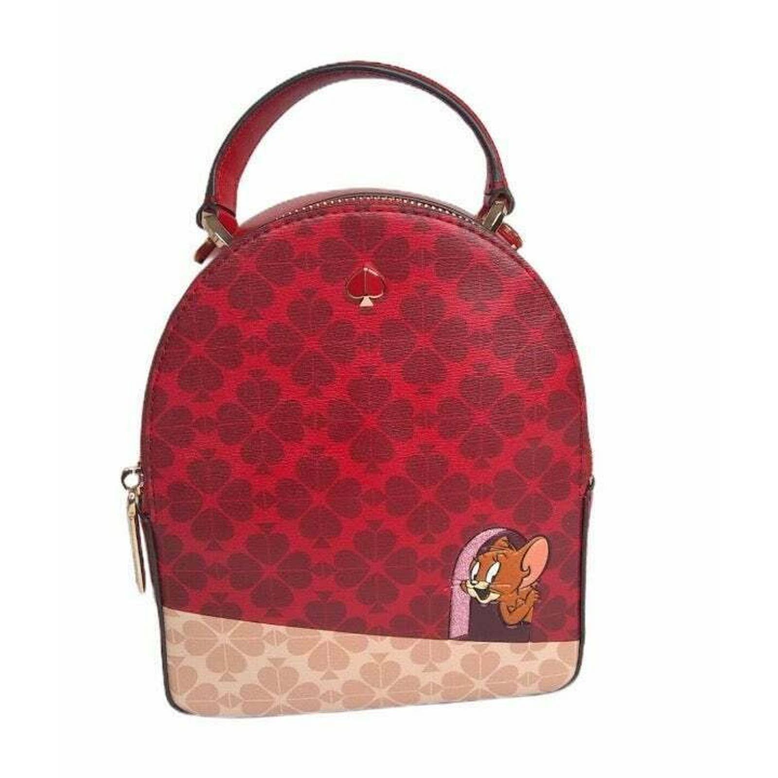 Kate Spade kate spade tom and jerry mini convertible backpack Red Grailed