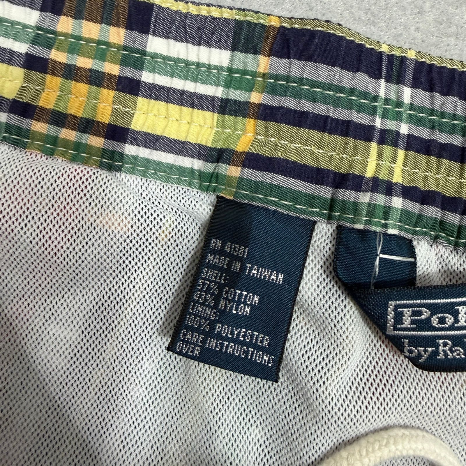 Polo Ralph Lauren Vintage Polo Ralph Lauren Plaid Swim Trunks 2XL Plaid Size US 38 / EU 54 - 5 Thumbnail